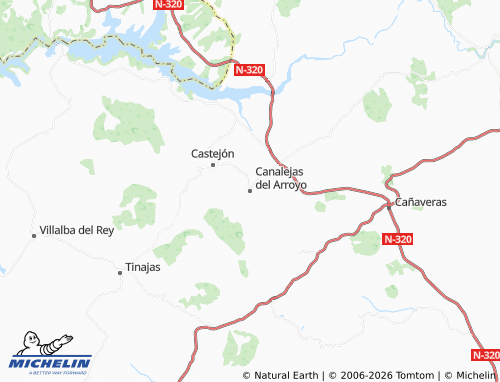 MICHELIN Canalejas del Arroyo map - ViaMichelin