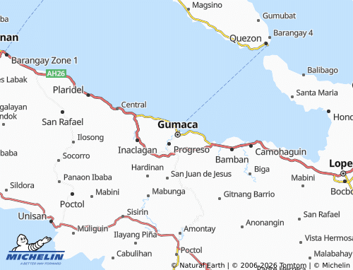 MICHELIN Tabing Dagat map - ViaMichelin