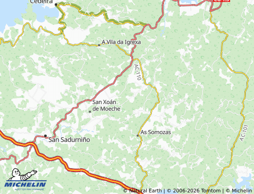 MICHELIN-Landkarte Graña - ViaMichelin