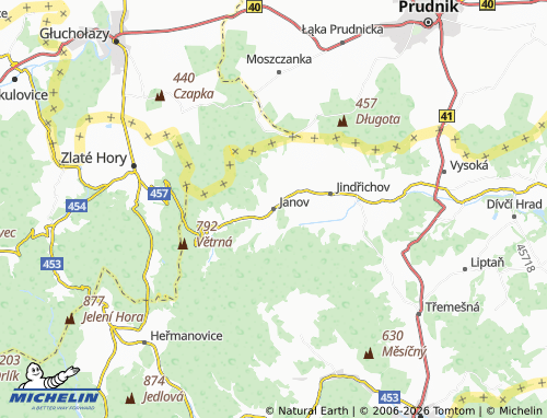 Mappa MICHELIN Janov - ViaMichelin