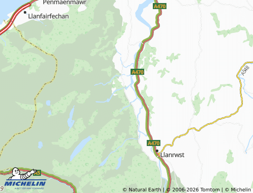 Mappa MICHELIN Dolgarrog - ViaMichelin