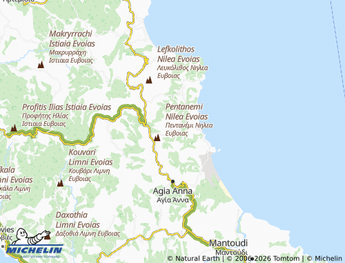 MICHELIN Achladi map - ViaMichelin