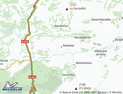 Kaart MICHELIN Navalosa - ViaMichelin