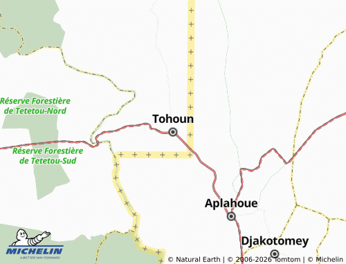 MICHELIN Tohoun map - ViaMichelin