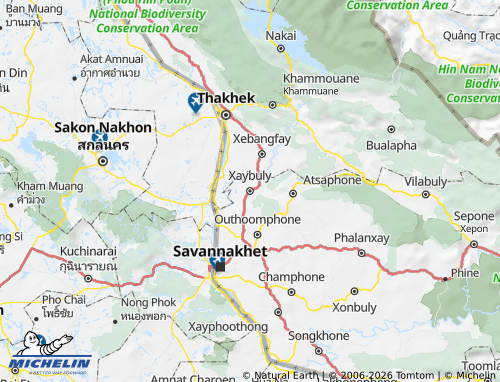 Mappa MICHELIN Xaybuly - ViaMichelin