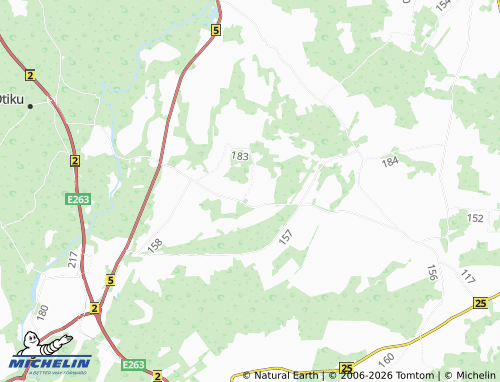 MICHELIN-Landkarte Koordi - ViaMichelin
