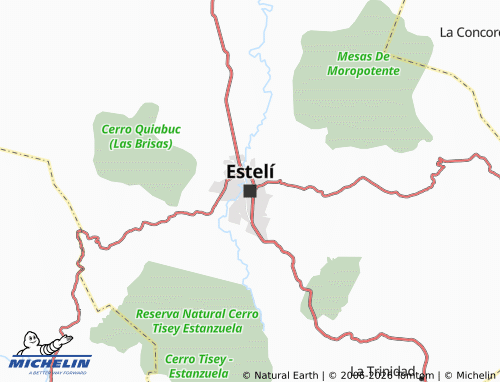 Kaart MICHELIN Esteli - ViaMichelin