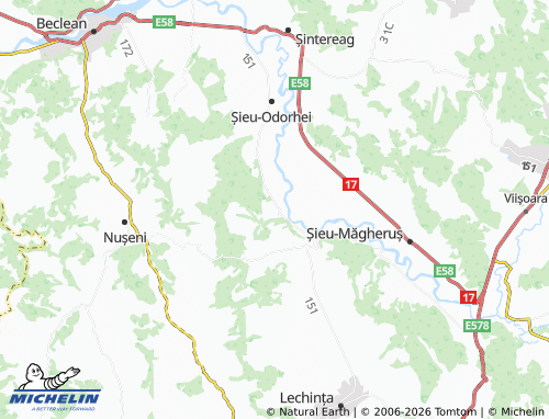 Mapa MICHELIN Șirioara - ViaMichelin