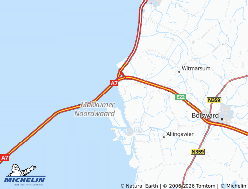 Carte MICHELIN Cornwerd - ViaMichelin
