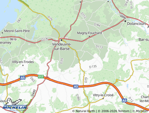 Mapa MICHELIN Puits-et-Nuisement - ViaMichelin