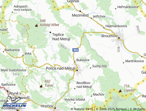 Mapa MICHELIN Pěkov - ViaMichelin