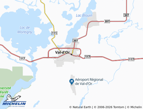 MICHELIN-Landkarte Val-d'Or - ViaMichelin