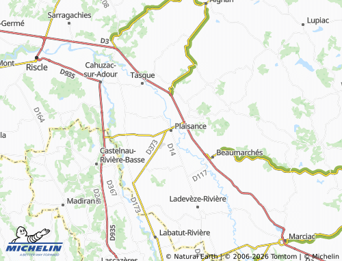 MICHELIN Plaisance map - ViaMichelin