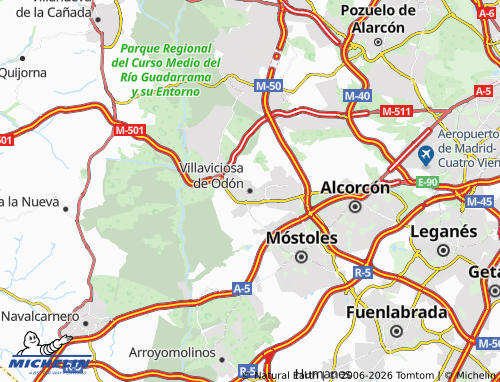 MICHELIN Villaviciosa de Odón map - ViaMichelin