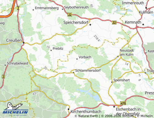 Mappa MICHELIN Vorbach - ViaMichelin