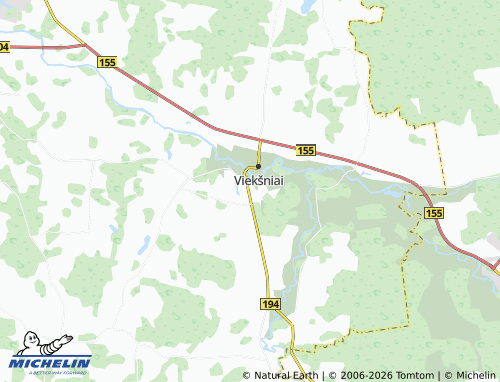 MICHELIN Užventė map - ViaMichelin