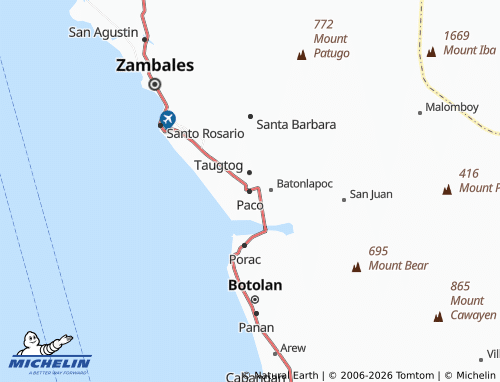 MICHELIN Paco map - ViaMichelin