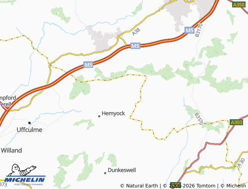 Carte MICHELIN Clayhidon - ViaMichelin