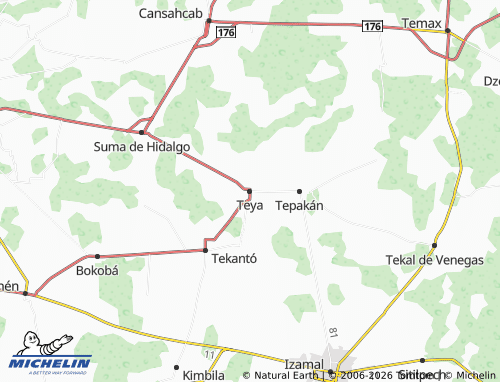 Mappa MICHELIN Teya - ViaMichelin