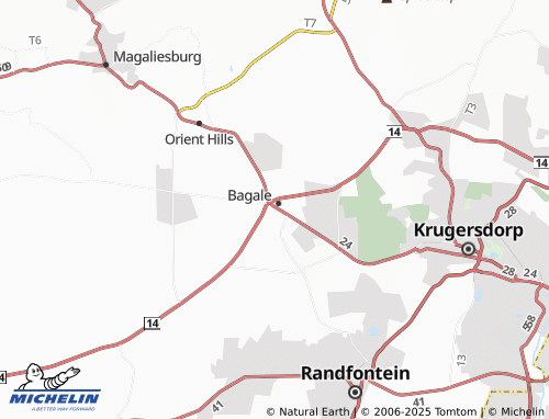 Kaart MICHELIN Wolfelea Agricultural Holdings - ViaMichelin
