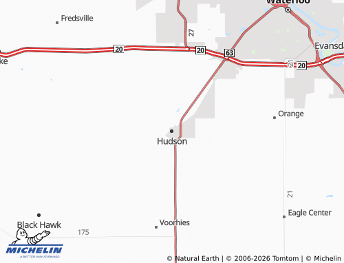 Mapa MICHELIN Hudson - ViaMichelin