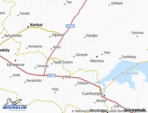 Mappa MICHELIN Güneyik - ViaMichelin