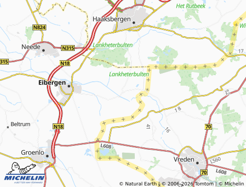 Mapa MICHELIN Rekken - ViaMichelin
