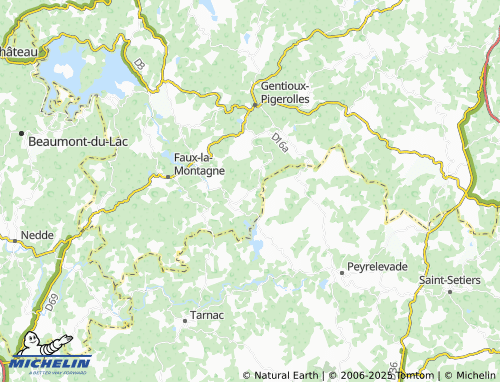 Mapa MICHELIN Loudouéneix - ViaMichelin