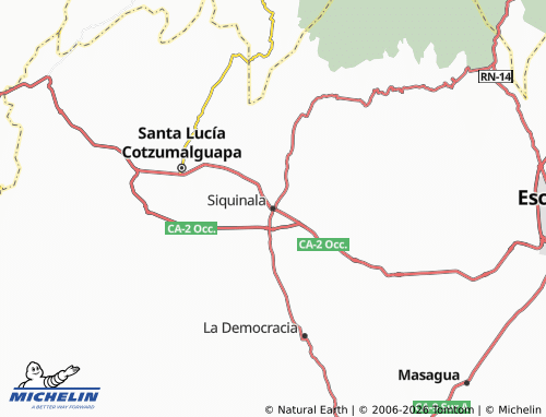 Carte MICHELIN Siquinala - ViaMichelin