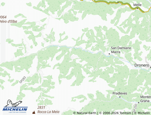 Kaart MICHELIN Celle di Macra - ViaMichelin