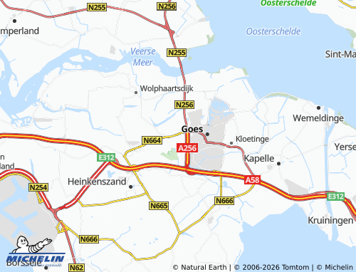 Carte MICHELIN 's-Heer Hendrikskinderen - ViaMichelin