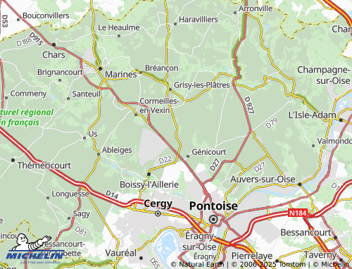 Kaart MICHELIN Gérocourt - ViaMichelin