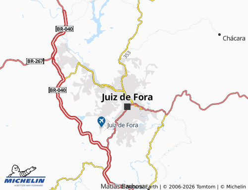 MICHELIN Morro da Glória map - ViaMichelin