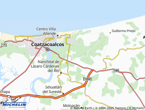 MICHELIN Unidad Habitacional Cangrejera map - ViaMichelin