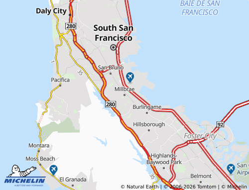 Mapa MICHELIN Millbrae - ViaMichelin
