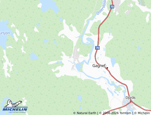 Mappa MICHELIN Djura - ViaMichelin