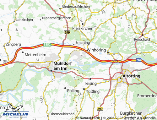 MICHELIN Töging am Inn map - ViaMichelin