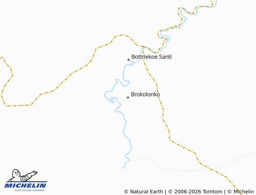 MICHELIN Brokolonko map - ViaMichelin