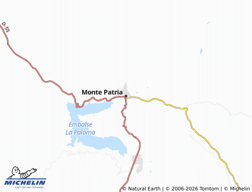 MICHELIN-Landkarte Monte Patria - ViaMichelin