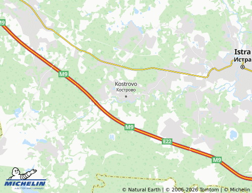 Carte MICHELIN Kostrovo - ViaMichelin