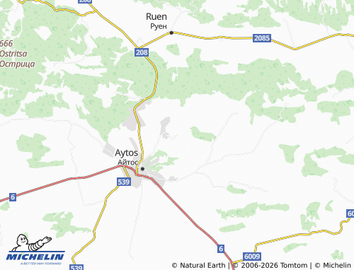 Mappa MICHELIN Lyaskovo - ViaMichelin
