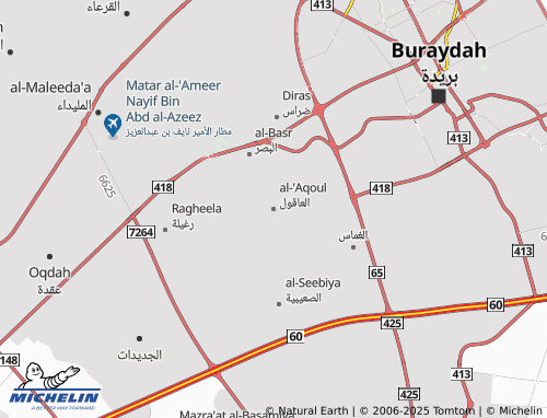 MICHELIN Al Aqul map - ViaMichelin