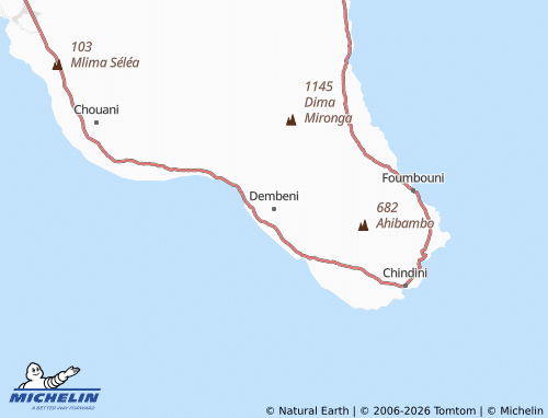 MICHELIN Dembeni map - ViaMichelin