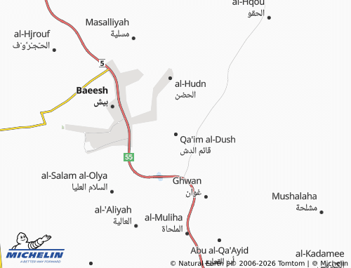 MICHELIN-Landkarte Qa'im al-Dush - ViaMichelin
