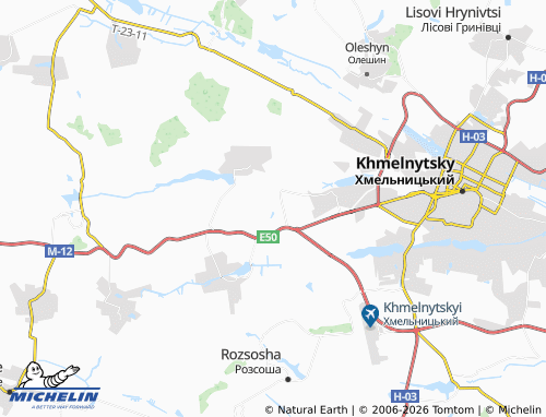 Carte MICHELIN Matskivtsi - ViaMichelin