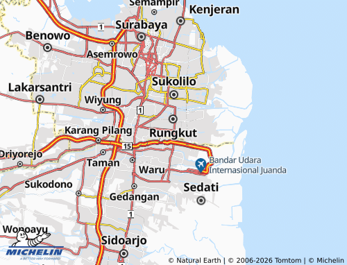 Mapa MICHELIN Rungkut Tengah - ViaMichelin