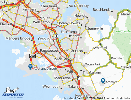 Mapa MICHELIN Ōtara - ViaMichelin