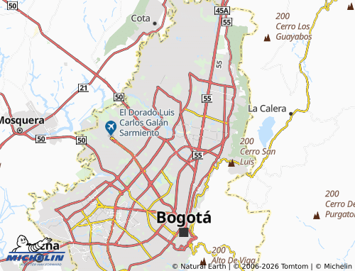 Carte MICHELIN Potosí Suba - ViaMichelin