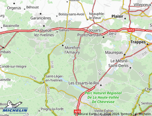 Mapa MICHELIN Les Mesnuls - ViaMichelin