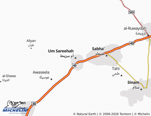 MICHELIN-Landkarte Um Sareehah - ViaMichelin